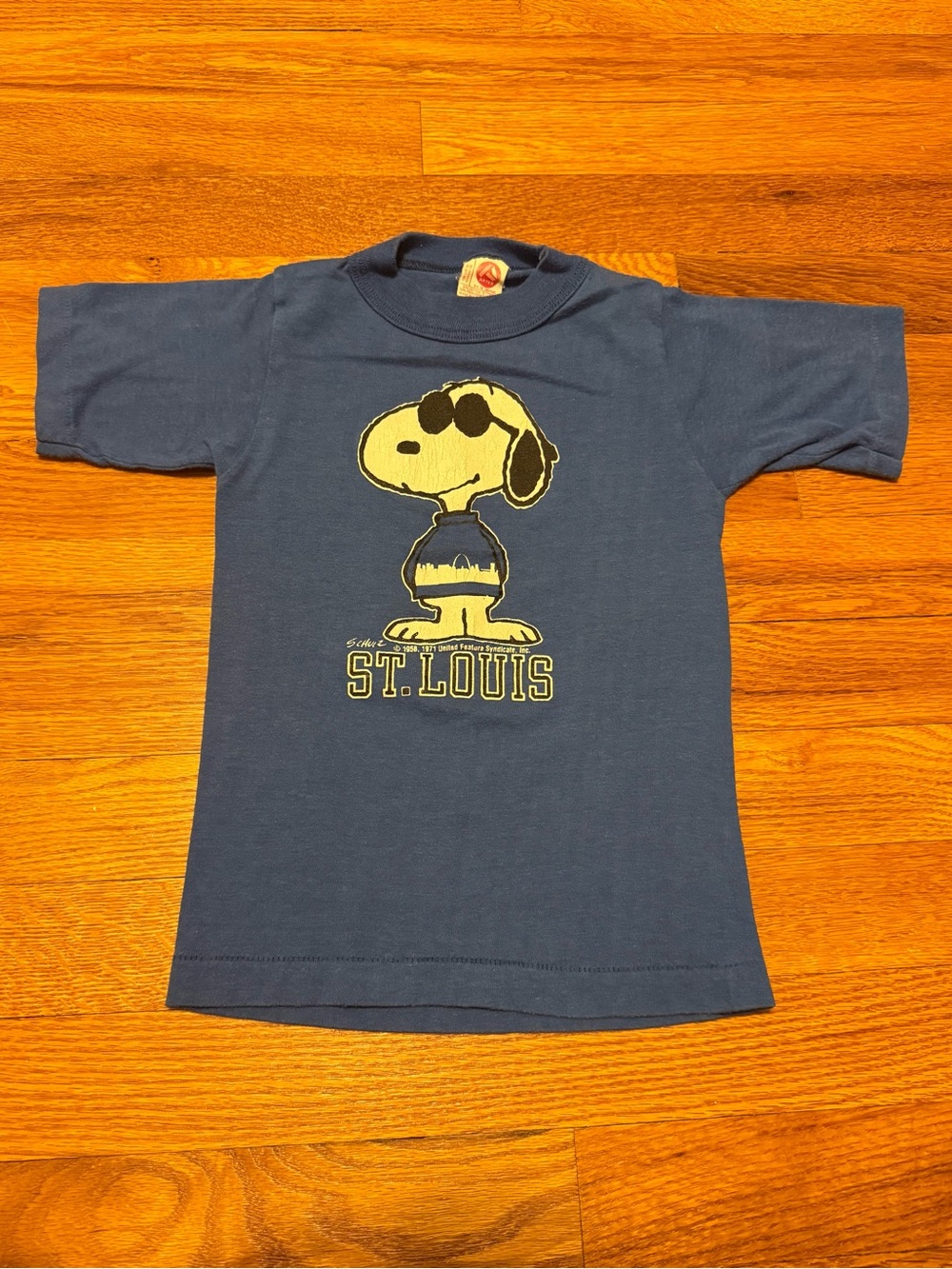 Snoopy Peanuts Vintage Youth T Shirt Kids Small 6-8 St Louis 70s 80s Retro